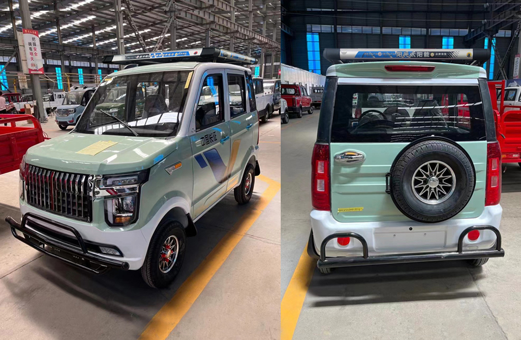 Magrekomenda ng tatlong bagong inilunsad na low-speed na four-wheel electric vehicle na may photovoltaic solar power generation