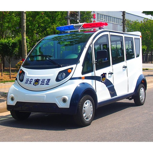 Nakasaradong electric patrol vehicle na may 8 upuan