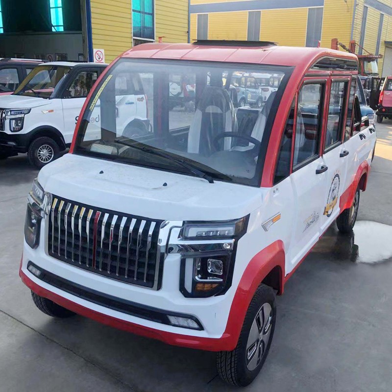 Double row low speed electric pickup truck